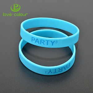 Custom Colored Unisex Soft Silicone Wristband Sport Bracelets with High Quality
