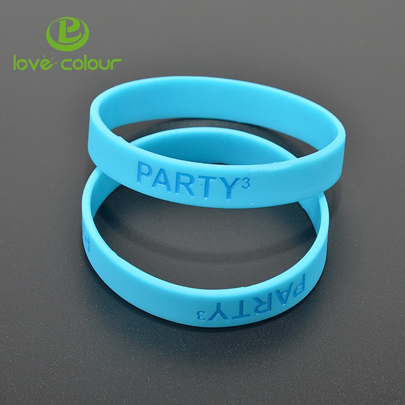Custom Colored Unisex Soft Silicone Wristband Sport Bracelets with High Quality