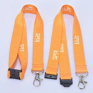 Custom 100% Polyester White Blank 15mm 20mm 25mm Width Lanyards for Dye Sublimation Heat Transfer Printing