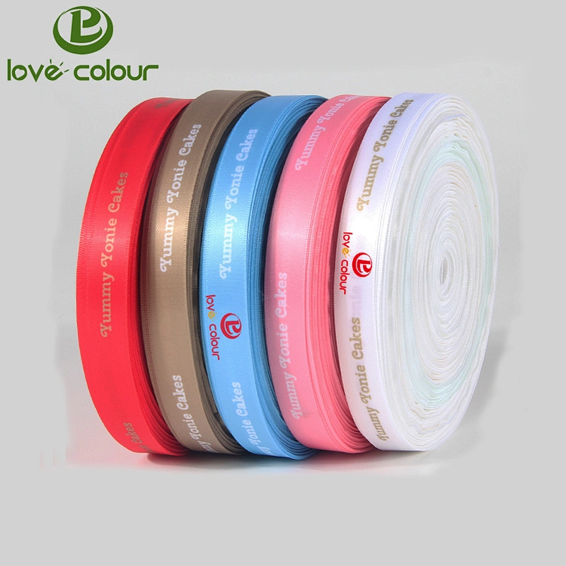 Custom polyester satin webbing ribbon decorative fabric strap