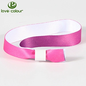 Polyester theme park eco friendly printing ribbon wristband