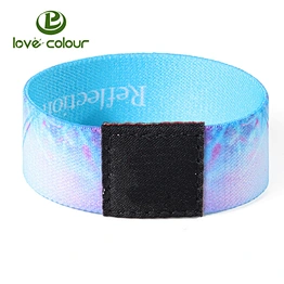 Custom logo beautiful elastic stretch bracelet wristband