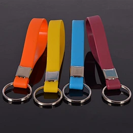 Custom personalized silicone hand band wristbands/silicone keychain bracelet