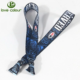Custom event party souvenir polyester wristbands