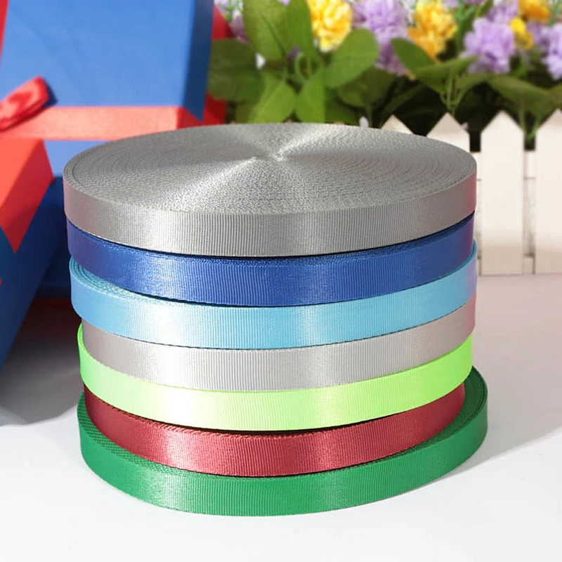 Nylon custom thick silver ribbon