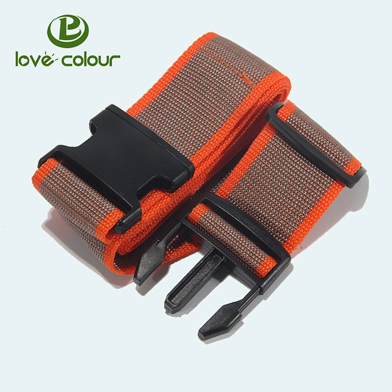 Travel custom polyester silkscreen printed luggage belt wholesale