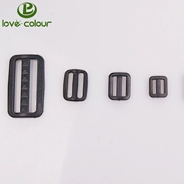 Wholesale bag black plastic buckle strap adjuster