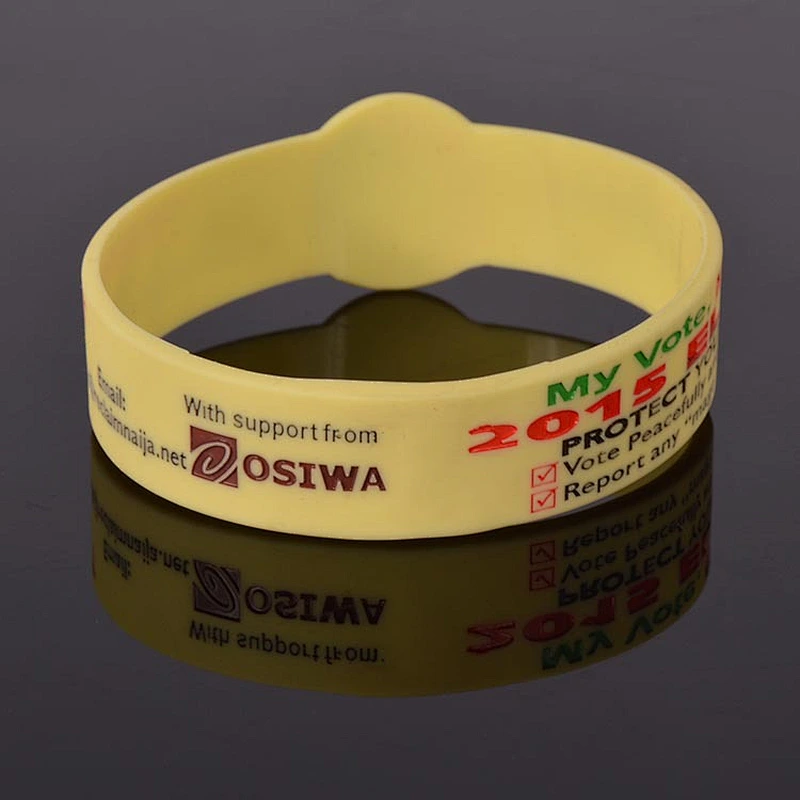 Wholesale custom popular health rubber silicone bracelet