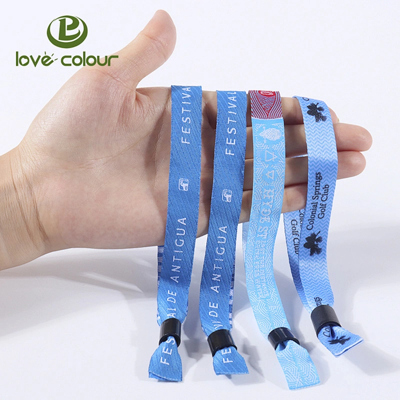 Custom Eco-Friendly Promotion Heat Transfer Event Fabric Wristbands