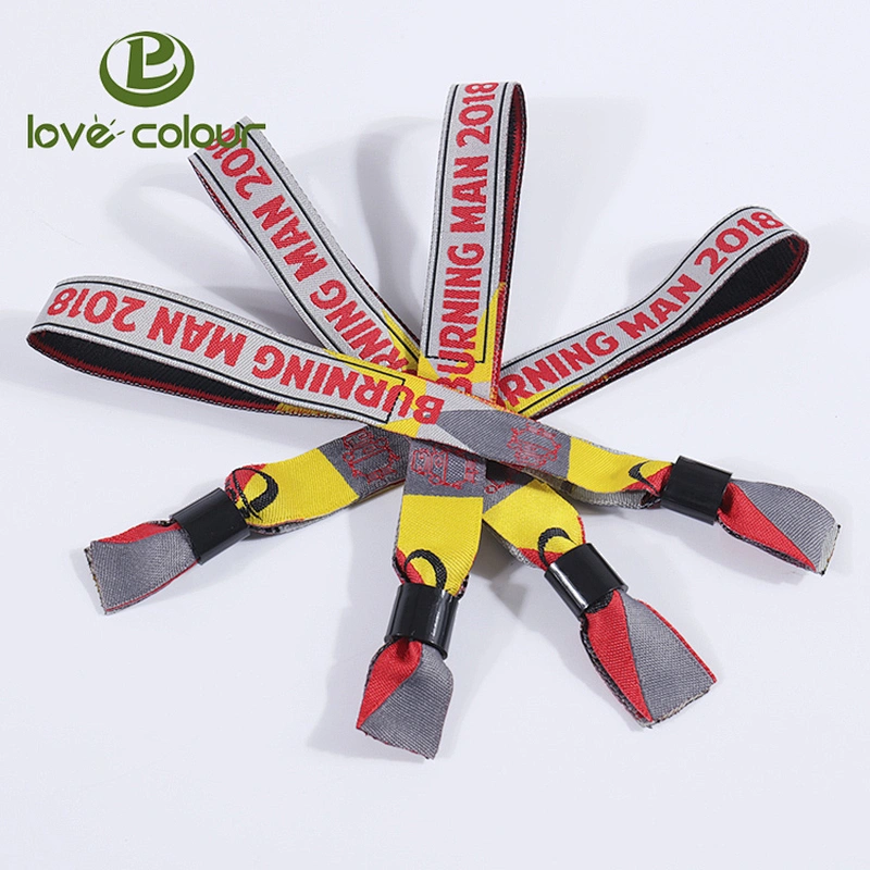 Custom Team Bride Fabric Party Wristbands With Beautiful Printing