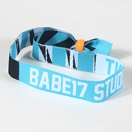Best selling custom woven cloth bracelets fabric concert wristbands