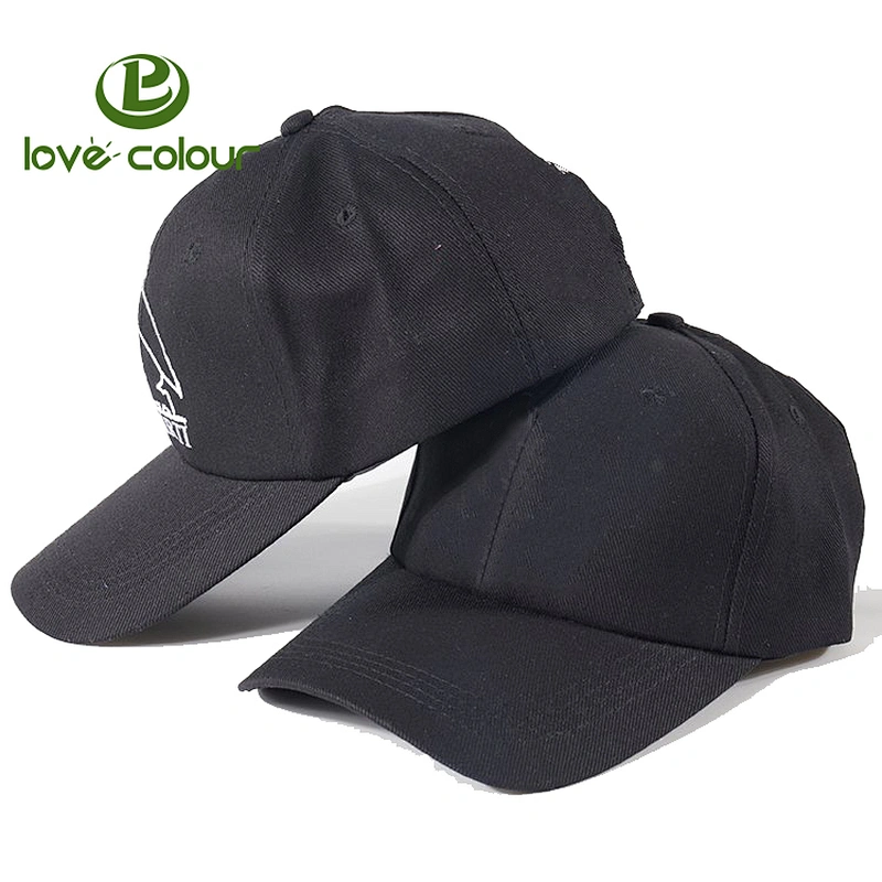 High quality wholesale 6 panel black baseball hat trucker caps for outdoor