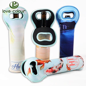 Custom neoprene wine bottle sleeve coolers with printing logo