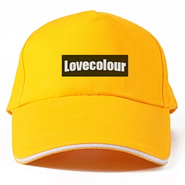 High quality cotton custom plain yellow baseball headgear