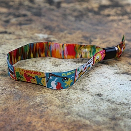 Polyester custom fabric personalized smart wristband for event promotion
