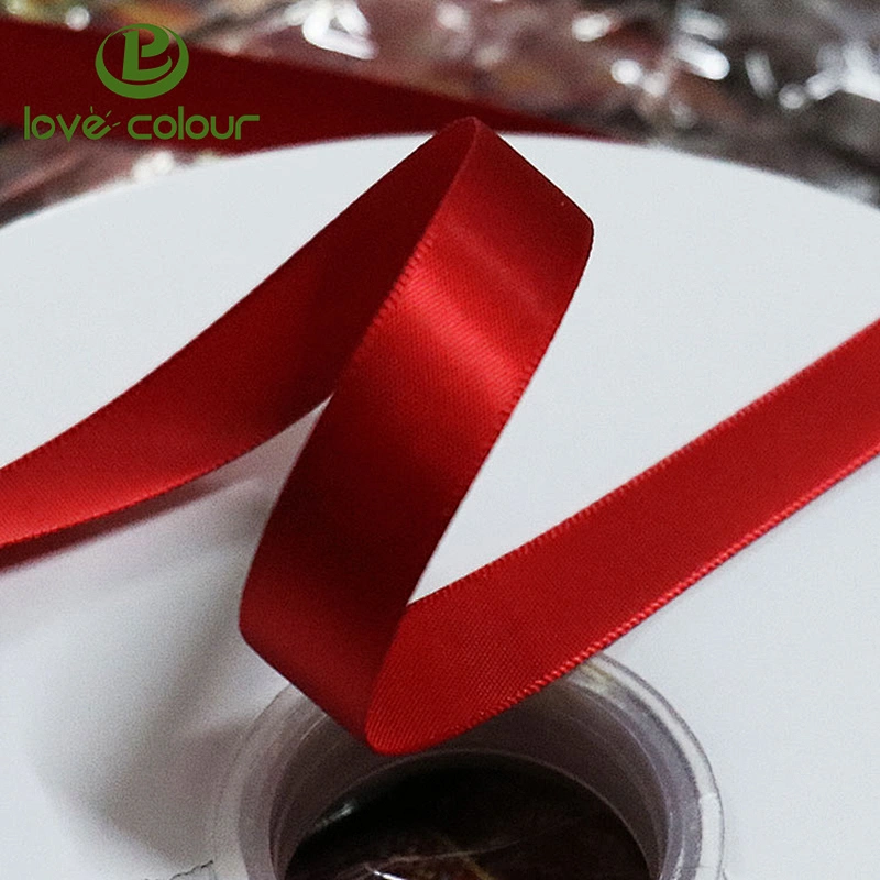 Factory custom logo 1 inch Satin ribbon printed strap