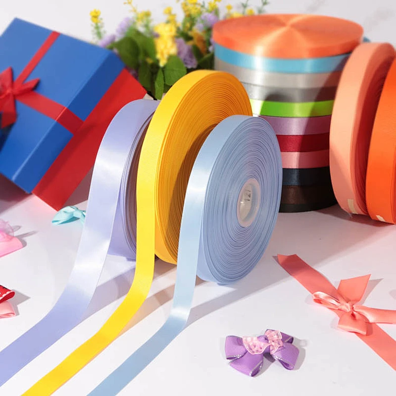 Good price customized high quality satin ribbon with custom logo