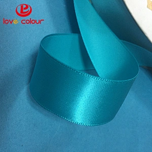 Custom bright orange color satin gift packing ribbon