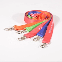 Factory custom sublimation printing polyester lanyard strap for keys