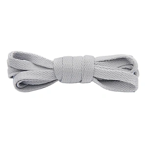 Factory Promotional High-quality Poly Light Grey Shoes Shoelaces Wholesale