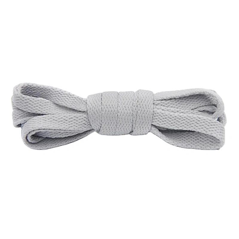Factory Promotional High-quality Poly Light Grey Shoes Shoelaces Wholesale