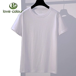 Custom soft blank short sleeve white color polyester men t-shirt
