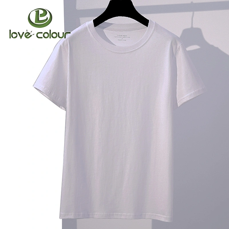 Custom soft blank short sleeve white color polyester men t-shirt