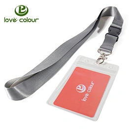 Polyester Blank Neck Strap Breakaway ID Card Holder Lanyard for Promotion