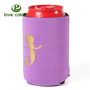 Custom Sublimation Printing Outdoor Beer Can Holder Collapsible Neoprene Can Coolers Coolies Sleeve