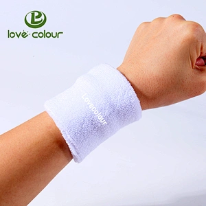 New Cotton Running Cycling Sweatbands Wristbands Wrist Sweat Bands for Gymnastics