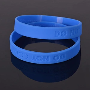 Custom Cheap 100% Silicone Souvenirs Wristband/Silicone Printed Band