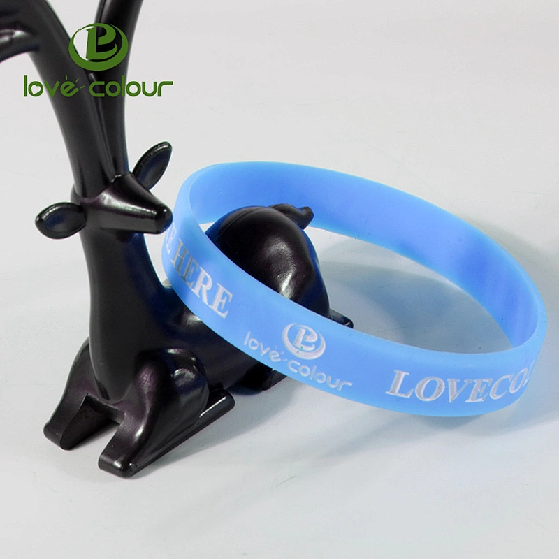 Debossed and printing concert silicone event wristband with custom logo