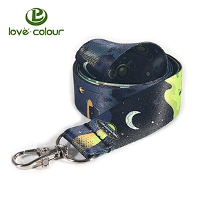 Custom attractive new printing cartoon neck lanyard straps