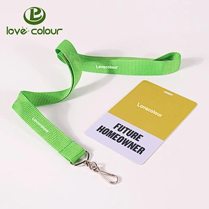Custom printing employee plastic badge reel working ID card