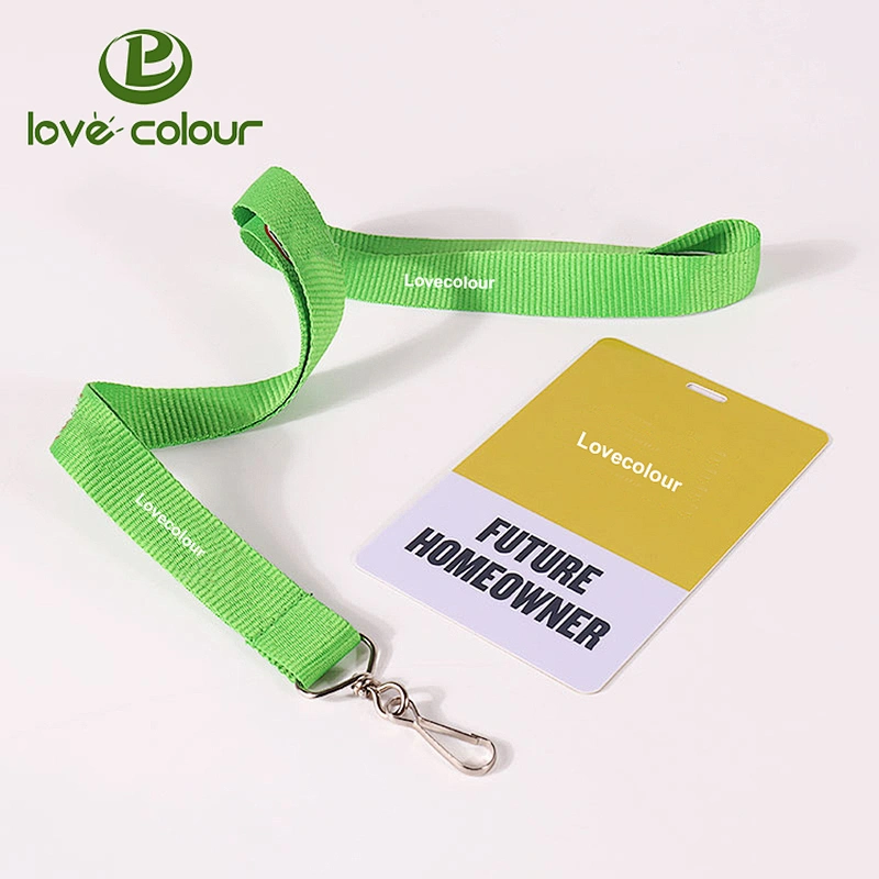 Custom printing employee plastic badge reel working ID card