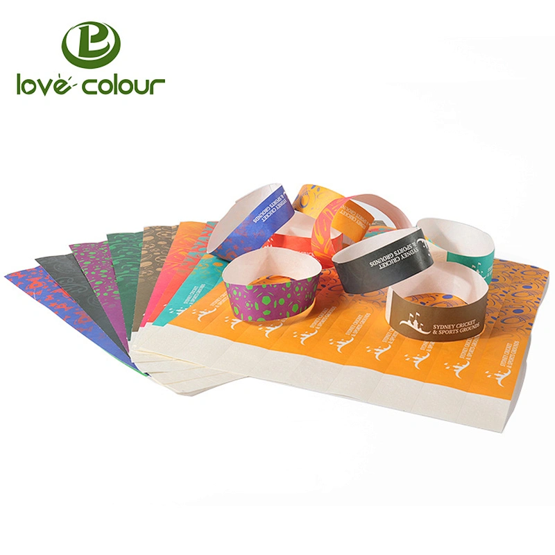 Event party 19mm paper vinyl bracelets wristbands for sport
