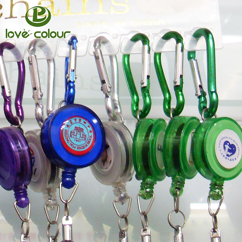 Custom Retractable Badge Holder ID Badge Reel Clip For Card Holders