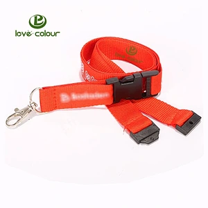 Polyester regular lanyards with easy and quick release buckle