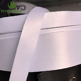 100% Polyester sublimation heat transfer white ribbons for sale