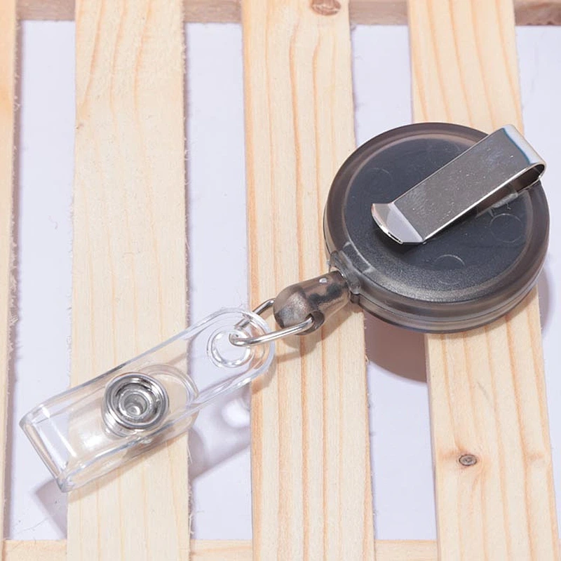 Popular Custom translucent plastic badge reel for promotional