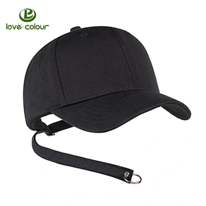 Customized logo branded baseball caps with adjustable button