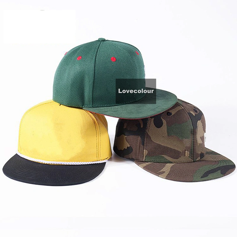 Popular Custom Cotton Snapback Sport Plain Hiphop Caps