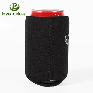 Custom neoprene beer cover black can cooler stubbies sleeve