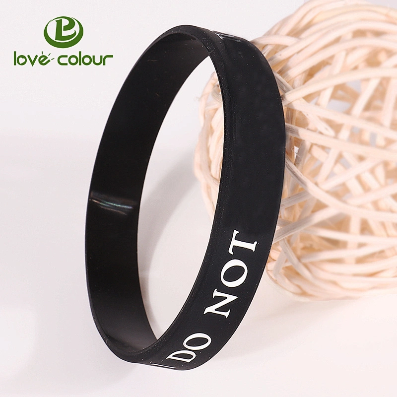 Custom Fashion Adult Plain Reusable Rubber Silicone Wristbands Bands For Events
