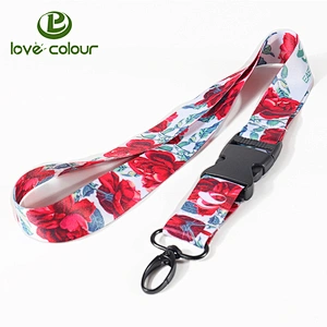 Factory price wholesale promotional custom dye sublimation printing lanyard