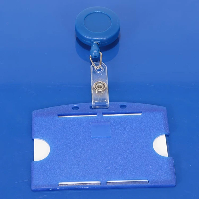Hot Sale Retractable Plastic ID Card Holder Custom