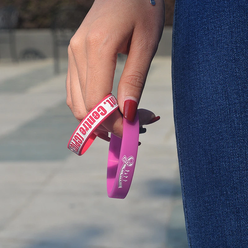 Event custom engraved personalized silicone bracelet