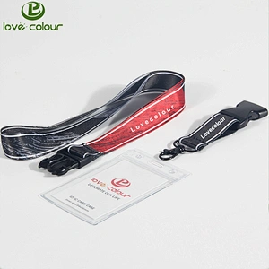 Promotional items ID card holder polyester keychain strap custom lanyard