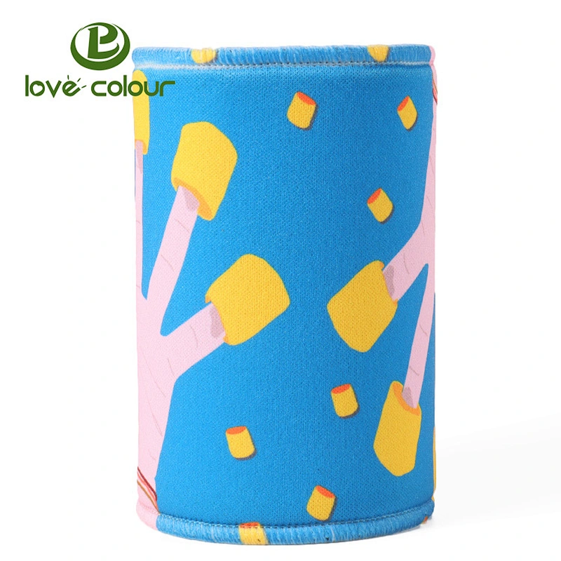 Neoprene Stubby Holder Dye Sublimation Insulated Beer Can Cooler for Advertising