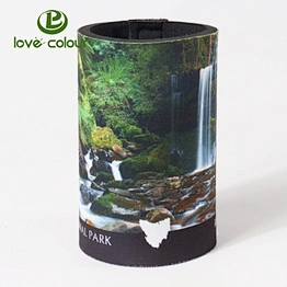 Festival custom printed logo neoprene can cooler